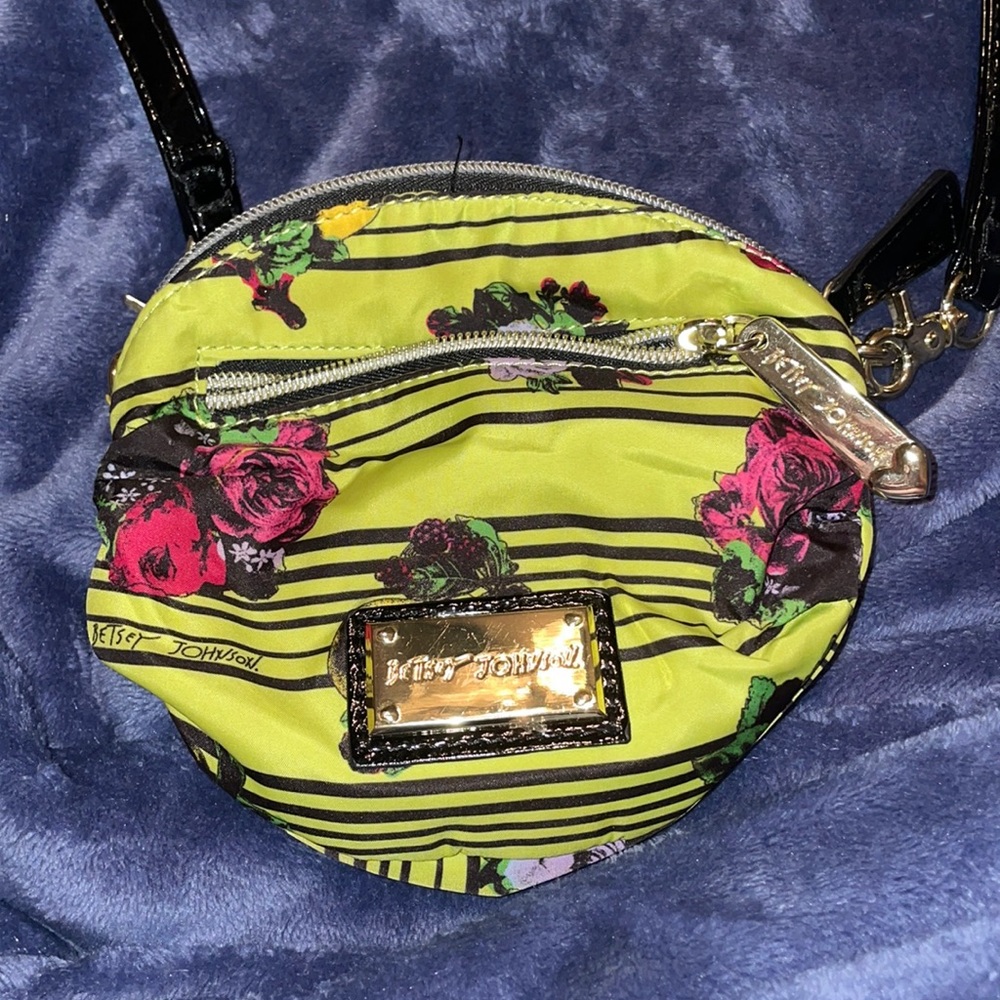Betsey Johnson small neon crossbody bag